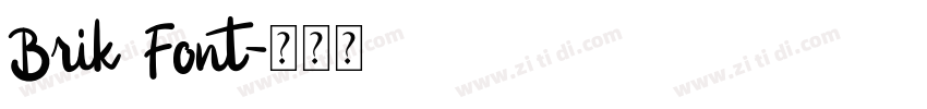 Brik Font字体转换